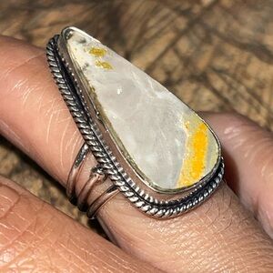 Indonesian Bumblebee Jasper Ring Size 5 1/4